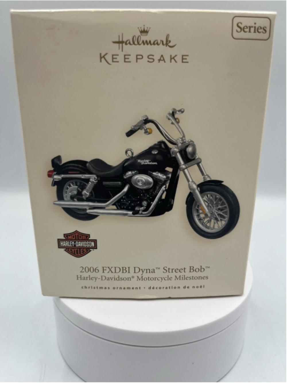 Hallmark ChristmasOrnament 2006 Dyna Street Bob Harley Davidson Motorcycle NEW